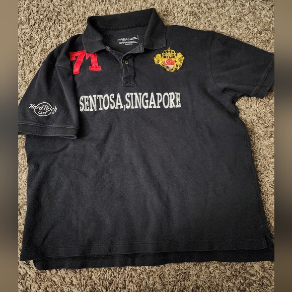 Hard Rock Cafe Shirts Hard Rock Cafe Singapore Polo Shirt Poshmark